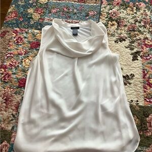Ann Taylor Factory Cream Cowl Neck Top